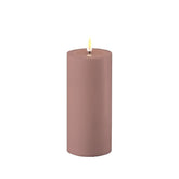 DELUXE bougie d'extérieur LED rouge 7.5x15 - (RF-UL-0022)